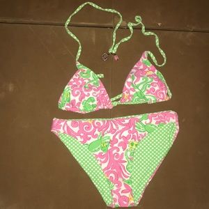 Sz 4 Lilly Pulitzer reversible bikini